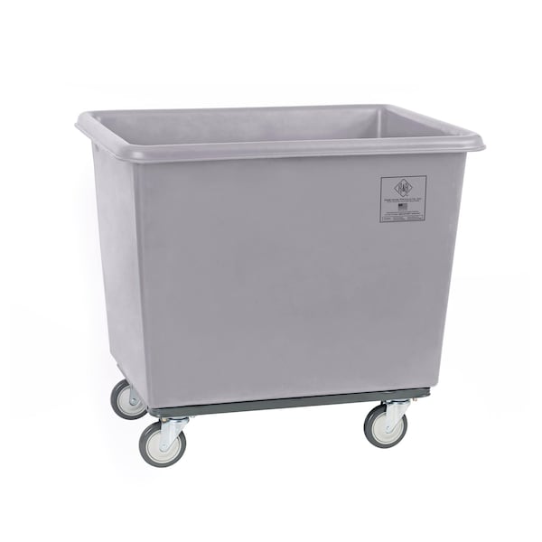 Poly Cube Truck, Gray, Polyethylene, Steel, 32 in L, 21.75 in W, 26.75 in H